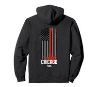 Chicago Illinois Vigili del fuoco Vigili del fuoco Vigili del fuoco Felpa con Cappuccio