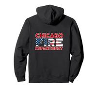 Chicago Illinois Vigili del fuoco Vigili del fuoco Vigili del fuoco Felpa con Cappuccio