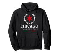 Chicago Italian American Heritage Italia Felpa con Cappuccio