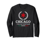 Chicago Italian American Heritage Italia Maglia a Manica
