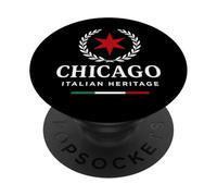 Chicago Italian American Heritage Italia PopSockets PopGrip Adesivo