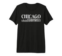 Chicago, Orizzonte, Città, di, Chicago, lungolago, Centro, Chicago Maglietta Premium
