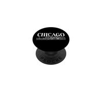 Chicago, orizzonte, città, di, chicago, lungolago, centro, chicago PopSockets PopGrip Adesivo