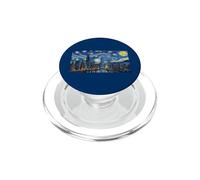 Chicago, orizzonte, notte stellata, vendemmia, stile Van Gogh PopSockets PopGrip per MagSafe