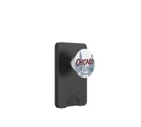 Chicago, paesaggio urbano, illustrazione, con, grassetto, dipinto, testo PopSockets PopWallet per MagSafe
