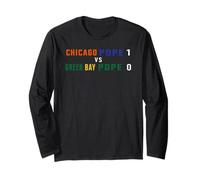 Chicago Pope 1 Contro Green bay Pope 0 - PRO Chicago Sports Maglia a Manica
