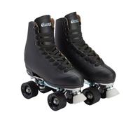 CHICAGO Premium Leather Lined Rink Roller Skate-Classic Black Quad Skates, Uomo, Nero, Taglia 10