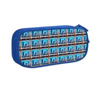 Chicago Reflect Print - Astuccio leggero per penne, scuola, università, ufficio, viaggi, ragazzi, ragazze e adulti, Blu, Taglia unica, Set di zaini per la scuola