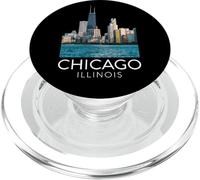 Chicago River Edifici Architettura Viaggio Traghetto Uomini PopSockets PopGrip per MagSafe
