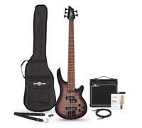 Chicago Select - Basso a 5 corde + confezione amplificatore, colore: viola