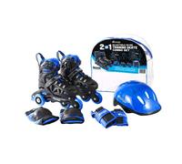 Chicago Skates Inline Training Skate Combo Set - Blue Boys - Small Si