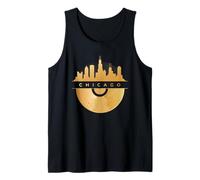 Chicago Skyline, disco musicale in vinile, Illinois IL, Blues Jazz Canotta