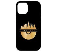 Chicago Skyline, disco musicale in vinile, Illinois IL, Blues Jazz Custodia per iPhone 12/12 Pro