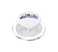 Chicago Skyline Storia Architettura Viaggio Souvenir PopSockets PopGrip per MagSafe