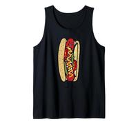 Chicago Style Hot Dog Croccante Semi di Papavero Rosso Caldo Canotta