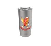 Chicago Style Hot Dog Lover Bicchiere termico in acciaio inox doppia parete