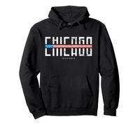 Chicago Vintage Illinois Felpa con Cappuccio