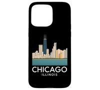 Chicago Windy City Downtown Loop Lato sud Nord 312 Fiume Custodia per iPhone 15 Pro Max