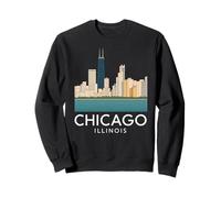Chicago Windy City Downtown Loop Lato Sud Nord 312 Fiume Felpa