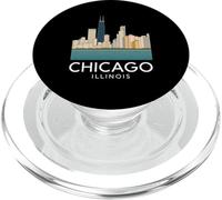 Chicago Windy City Downtown Loop Lato sud Nord 312 Fiume PopSockets PopGrip per MagSafe