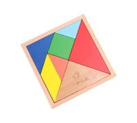 CHICAMPERA 1 scatola Puzzle Legno Tangram Educativo per Combinazioni Geometriche Sicuro e per Anni