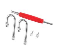 CHICAMPERA 1 set Prolunga per Valvole Pneumatiche Metallo Set Estensioni per Valvole e Bici per Gonfiaggio Facile e Veloce Pneumatici