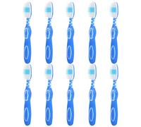 CHICAMPERA 10 Pezzi Spazzolini da Denti Corti Manico Morbido, Piccoli Spazzolini per Pulizia Orale, Confezione da Viaggio per Strutture di Sicurezza e Carceri