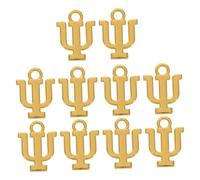 CHICAMPERA 10pezzi Charms Lettere Greche Per Creazioni Di Gioielli Charms Per Collane e Bracciali Materiale Resistente e Finitura Elegante
