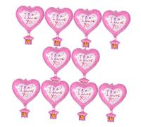 CHICAMPERA 10pezzi Palloncini Rosa Per Compleanno e Shower Design Hot Air Balloon Per Celebrazioni Romantiche e Gioiose