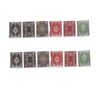 CHICAMPERA 12 Pezzi Mini oggetti di scena Miniature annata arredamento retrò Bambola modellino Libri di sostegno per la decorazione fai finta di giocare a forniture di giocattoli Carta