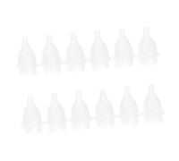 CHICAMPERA 12pezzi Aspiratore Nasale Manualper Punte Silicone Design Antireflusso Pulizia Sicura Per Necessità Infantili