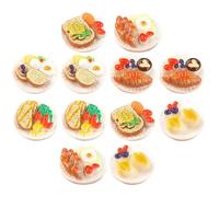 CHICAMPERA 12pezzi Cibo in Miniatura Riproduzione Di Dessert in Decorazioni Per Case Delle Bambole Ornamento Per Cucina in Miniatura Simulazione Di Snack Finto