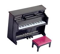 CHICAMPERA 1set Miniature Piano Model Con Pianoforte e Pianoforte Stools Decorativo Per Giocattolo Di Pretend Play Per Casa Delle Bambole Idea Originale Per Collezionisti e Amanti Dei