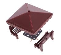 CHICAMPERA 1set Panca Miniaturizzata Con Ombrellino Decorazione Per Casa Delle Bambole Da Panche Ombrello Accessori Per Giardini e Paesaggi Miniatura Scuro