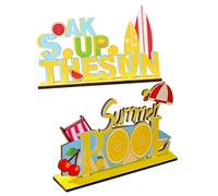 CHICAMPERA 2 Pezzi Decorazione da in Soak Up The Summer Roll Artigianato in per Decorazione Casa e
