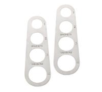 CHICAMPERA 2 Pezzi Strumento per Pasta Acciaio Inossidabile per Controllo Porzioni Spaghetti Gadget Versatile per Misurazione Precisa Della Pasta