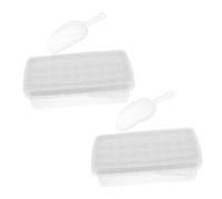 CHICAMPERA 2 set Stampo per Ghiaccio con da Cavità Silicone per Fabbricare Ghiaccio e Conveniente per Frigorifero per Bevande e Party