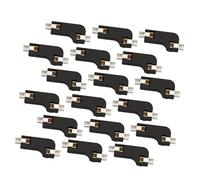 CHICAMPERA 20 Pezzi Hot-swappable Pcb Socket per Tastiera Meccanica, Base in Abs Nero Due Morsetti, per Sostituzione e Modifica Hot Swap