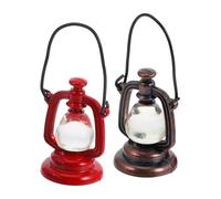 CHICAMPERA 2pezzi Lampade Miniatura Per Casa Delle Bambole Lampade Petrolio Vintage Per Decorazione Di Scene Miniatura e Accessori Per Giocattoli Creativi