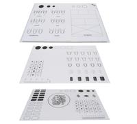 CHICAMPERA 3 pezzi Tappetino Silicone per Nail Art da Lavabile e Mat per Pratica Manicure con Forme Unghie Multiple Protezione Tavolo Macchie per Accessori Manicure