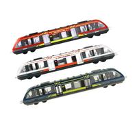 CHICAMPERA 3 pezzi Trenini Elettrici in Lega per Anni Giocattolo Trenino con Pista Simulazione Sicuro e Durevole per Sviluppo Coordinazione Mano-occhio