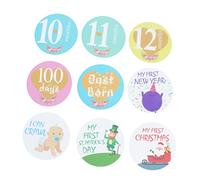 CHICAMPERA 32pezzi Adesivi Mensili Per Decorazioni Autoadesive Per Catturare Traguardi Del Per Album Fotografici e Regali Unisex