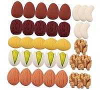 CHICAMPERA 35 Pezzi Accessori in Resina Dado Creare Cibo Fare Finta Mini Plastica