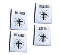 CHICAMPERA 4pezzi Mini Bibbie Per Casa Delle Bambole Decorazioni Turnabili Accessori Per Miniature Adatte Per Scene Realistiche e Gioco Creativo