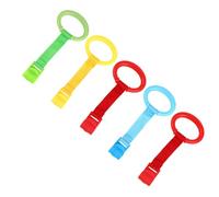 CHICAMPERA 5pezzi Anello da Tiranere per Ragazzo Ragazza per Lettino e Culla Strumento di Apprendimento per Camminare Colori Delicati e Bordi Arrotondati Sicuro e Pratico per Stili multipli