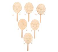 CHICAMPERA 6pezzi Peking Mask Drum Legno Per Ragazzo Ragazza Strumento Montessori Fai Da Te Tamburo Rattling Svuotato Per Attività Artistiche e Gioco Sensoriale