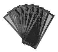 CHICAMPERA 8 Pezzi Copri Bocchetta di Ventilazione Magnetico in Pvc Nero, Copertura per Bocchette a Pavimento, Parete e Soffitto, Leggero, Discreto, Facile da Installare