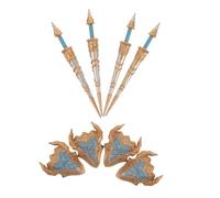 CHICAMPERA 8pezzi Miniature Di Cavalieri Medievali Con Accessori Per Ragazzo Ragazza Giocattoli Da Costruzione e Gioco Di Ruolo Per Feste e Attività Di Cosplay