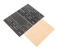 CHICAMPERA Adesivi per Tastiera Inglese in Pvc 3 Fogli Set Completo Lettere per Computer Desktop e Laptop, Decalcomanie Adesive Sostitutive per Tasti, Compatibili Tastiere Wireless,