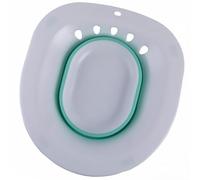 CHICAMPERA Bidet Portatile Pieghevole per Donna in Pp e Tpr, Design Salvaspazio Gancio, per Uso Materno e Anziani, Vasino Igienico Bianco per Bagno